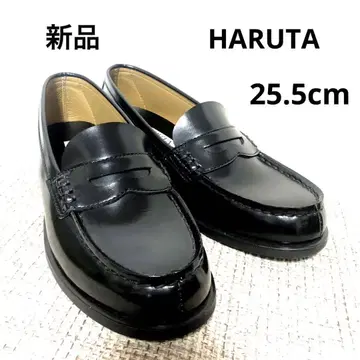 미사용 새상품 HARUTA 하루타 블랙 로퍼 25.5cm EEE 일본제