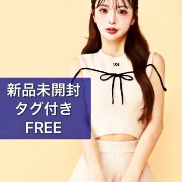 미개봉 새상품 다리치 허리 오픈 스트링 니트 미니 원피스 free