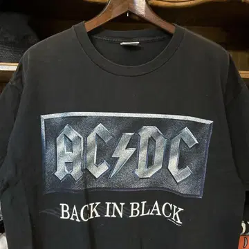 90년대 ACDC BACK IN BLACK 티셔츠