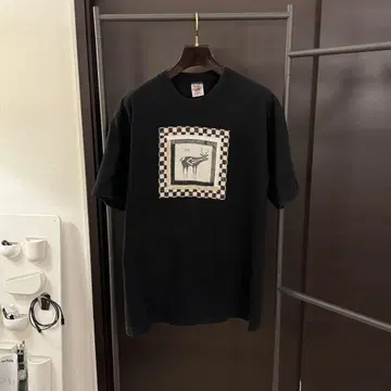 90's FRUIT OF THE LOOM 터콰이즈 스톤 티셔츠
