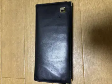 던힐 블랙 가죽 장지갑