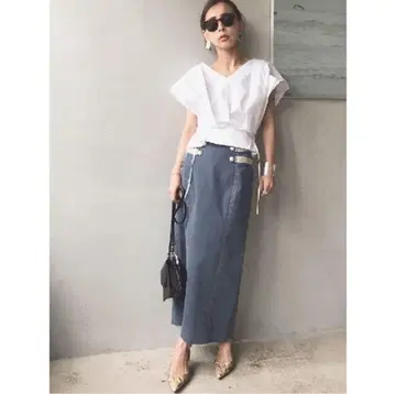 Ameri VINTAGE CONCHO BELT SKIRT 스커트