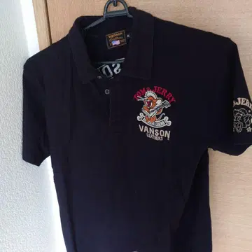 VANSON 피케 셔츠 XL 톰과 제리 콜라보