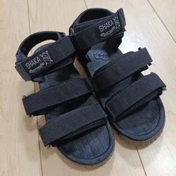 SHAKA 블랙 스포츠 샌들
