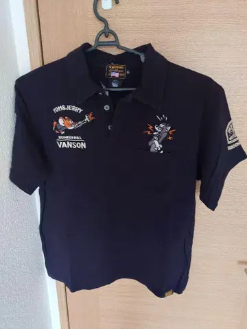 VANSON 피케 셔츠 XL 톰과 제리 콜라보
