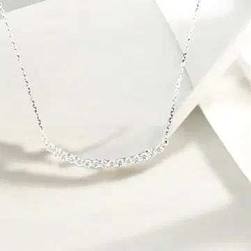 모이사나이트 다이아 T 스마일 목걸이 고품질 럭셔리 925 GRA
