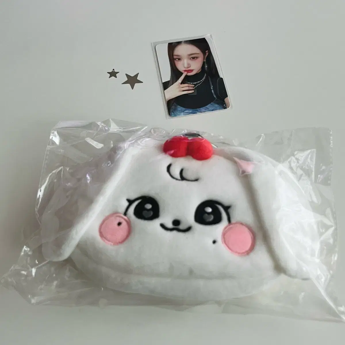 아이브 원영 미니브 체리 미개봉 파우치 + 포카 일괄