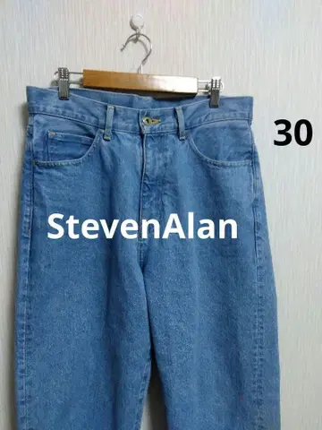 Steven Alan 13.5oz 데님 5포켓 배기 테이퍼드 팬츠