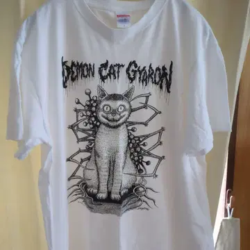 Demon Cat Gharon 티셔츠 화이트 이토 준지 새상품급 한정품