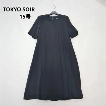 TOKYO SOIR 블랙 포멀 원피스 15호 빅 사이즈 예복