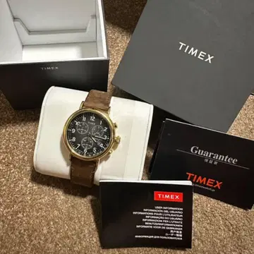 TIMEX 타이맥스 스탠다드 크로노 브라운 가죽 스트랩