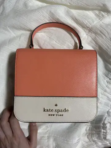 kate spade 숄더백 오렌지/화이트