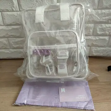 BTS 멤버십 MERCH BOX 7 클리어 백팩, 파우치