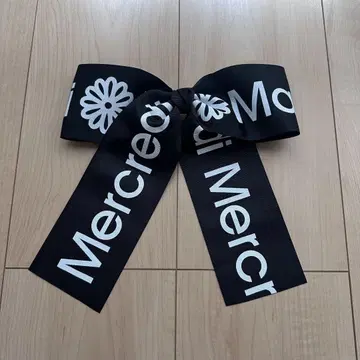 마르디메크르디 리본 머리핀 블랙