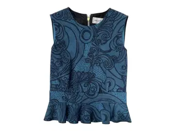 새상품급 EMILIO PUCCI 에밀리오 푸치 슬리브리스 블라우스