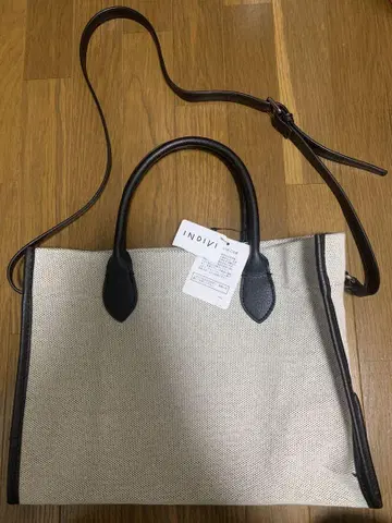 인디비 INDIVI 숄더백 핸드백 2way 블랙 베이지