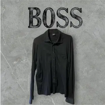 새상품급 HUGO BOSS 보스 블랙 스트레치 긴팔 셔츠 오타니 쇼헤이