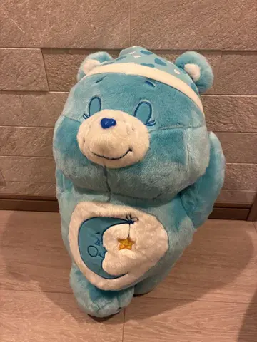 케어 베어 스야스야 BIG 봉제 인형 블루 파랑 란완 한정판