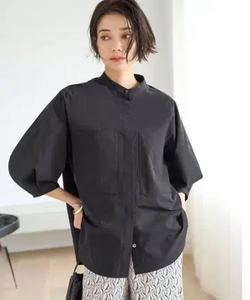 안피로 밴드 카라 셔츠 경량 UV 발수