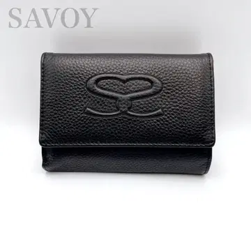 SAVOY 블랙 3단 폴더형 지갑