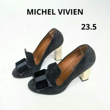 MICHEL VIVIEN 펌프스 미셸 비비안 블랙 힐