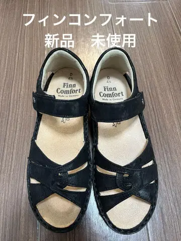 미사용품 핀 컴포트 샌들 블랙 계열 23.5cm