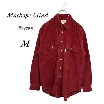 Machope Mind 코듀로이 셔츠 M 보르도