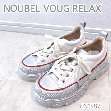 NOUBEL VOUG RELAX 통굽 여성용 스니커즈 오프 화이트 계열