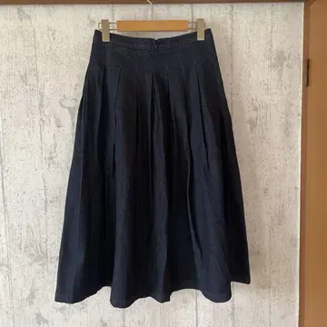 턱 플리츠 스커트 데님 그랑마 중고