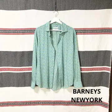 BARNEYS NEWYORK 미니 꽃무늬 긴팔 셔츠 L-XL 바니스 뉴욕