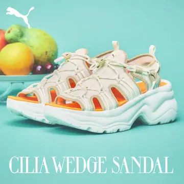 푸마 CILIA 웨지 샌들 SnowMan