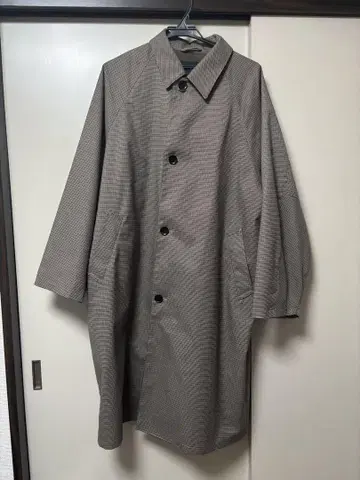 새상품급 HARE 체크 롱 코트 S