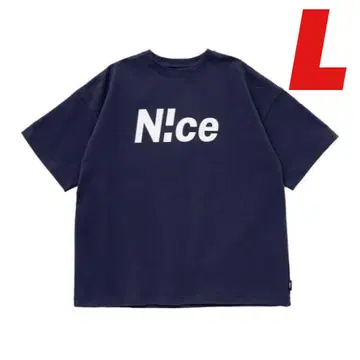 N!ce basic tee NAVY L 사이즈