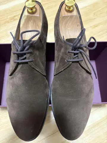 존 롭 johnlobb 스웨이드 가죽 신발