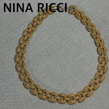 NINA RICCI 니나리치 골드 체인 목걸이 R