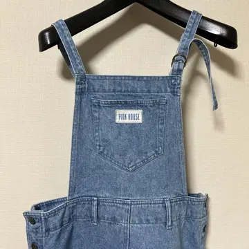 핑크 하우스 오버롤 스커트
