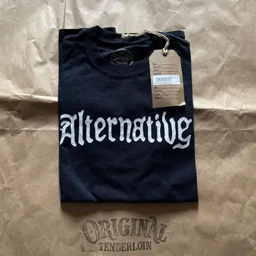 미사용 새상품 텐더 로인 Alternative 티셔츠 블랙