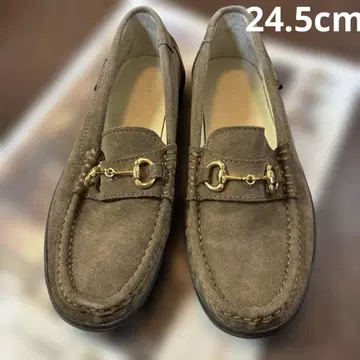 브라운 스웨이드 주스 사이즈 24.5cm