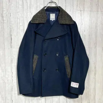 HARRIS TWEED 세븐 데이즈 선데이 피코트 자켓 네이비