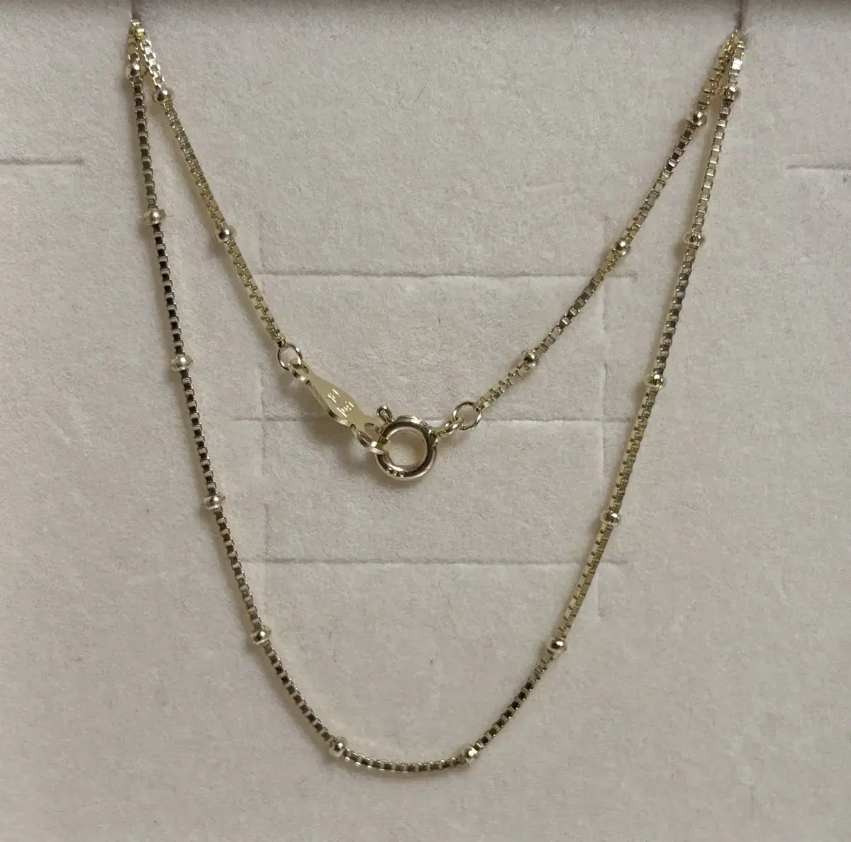 14k 구슬체인 48cm (목걸이 줄)