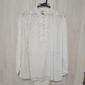 SLOBE IENA 화이트 긴팔 셔츠 꽃무늬