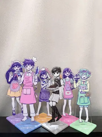 OMORI 카페 아크릴 스탠드