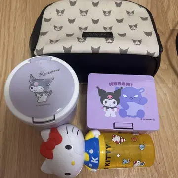 쿠로미 키티 수납 용기 세트 미니 백 산리오