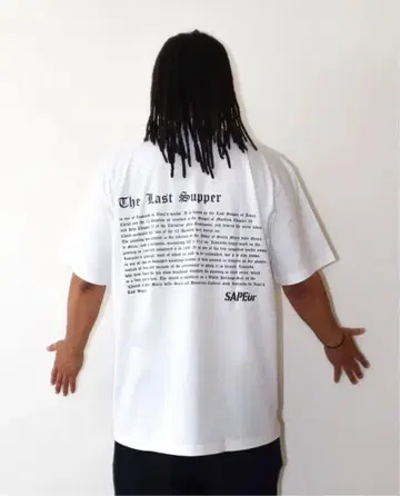 SAPEur 최후의 만찬 S/S 티셔츠 "화이트"