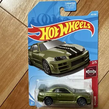 핫휠 닛산 스카이라인 GT-R BNR34 그린