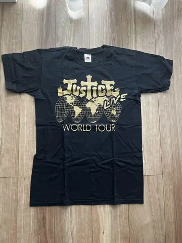 Justice Live World Tour 티셔츠 2007 빈티지
