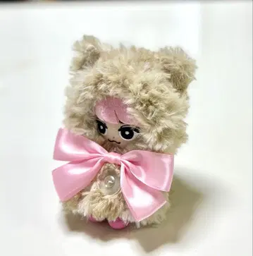 선택 가능한 최애 컬러 리본! 스노 치르 베이지 고양이 판초