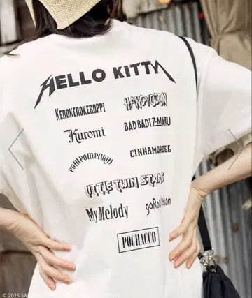 FREAK'S STORE 산리오 레인보우 락 티셔츠 25SS