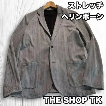 THE SHOP TK 스트레치 헤링본 테일러드 자켓 L 봄/여름