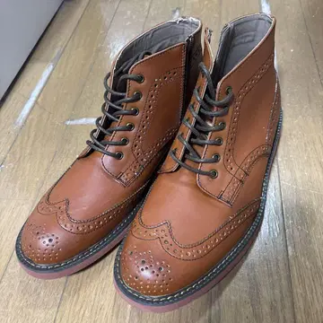 브라운 윙 칩 사이드 고어 부츠 28cm